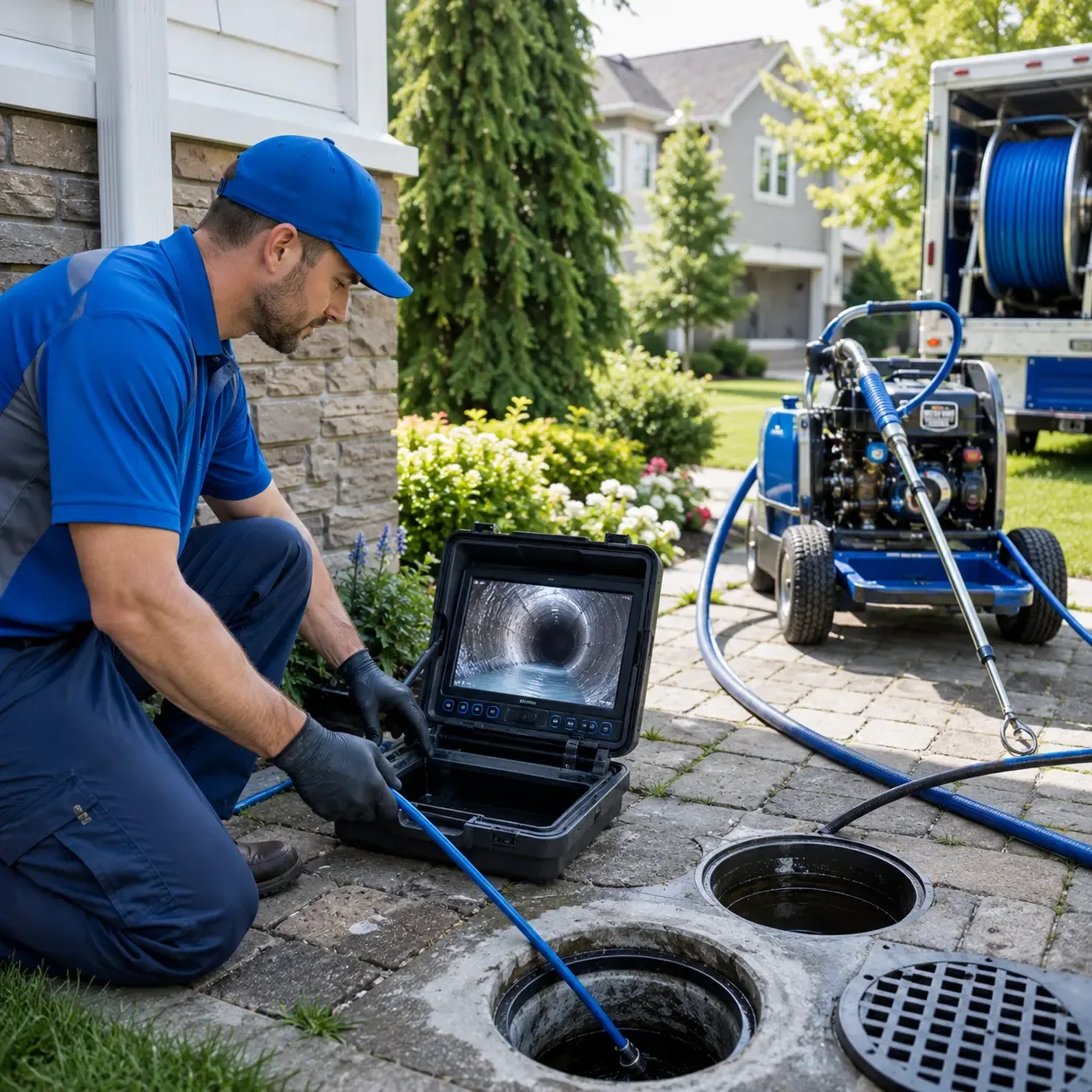Outdoor drain cleaning professionals serving Cairo, NY